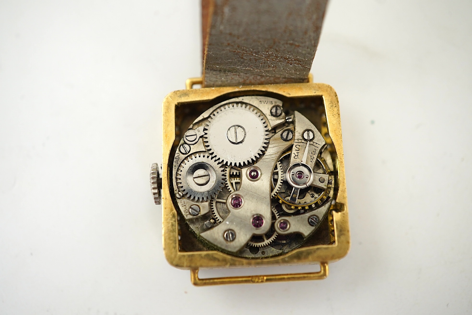 A lady's Art Deco diamond cocktail watch, circa 1919